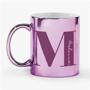 Initial  Name Personalized Metallic Mug - Purple - 54674-P
