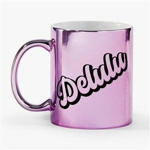Retro Phrase Personalized  11oz Metallic Mug-Purple - 54676-P