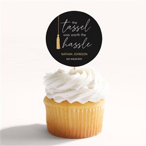 Tassel Was Worth The Hassle Personalized Cupcake Topper - 54689