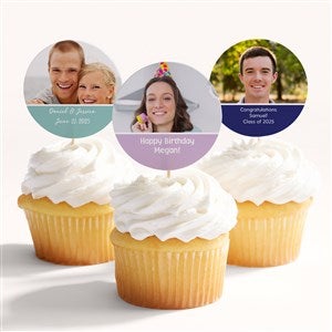 Party Photo Personalized Cupcake Topper - 54698