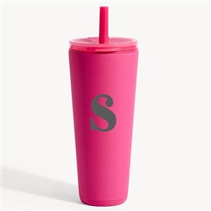 Personalized Initial Reduce Halo Tumbler - Dragon Fruit Pink - 54704-DP
