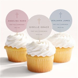 Faithful Communion Personalized Cupcake Topper - 54707