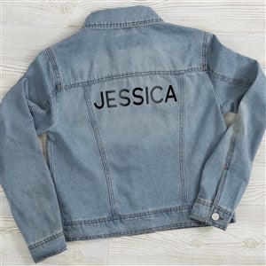 Metallic Foil Personalized Name Denim Jacket by Jessie James Decker - 54788