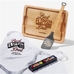 Best Flipping Dad Personalized BBQ Gift Set - 54833
