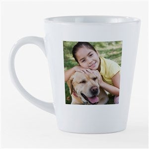Family Photo Personalized Latte Mug - 12 oz. White - 54843-S