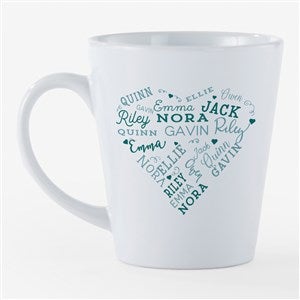 Close To Her Heart Personalized Latte Mug - 12 oz. White - 54845-S