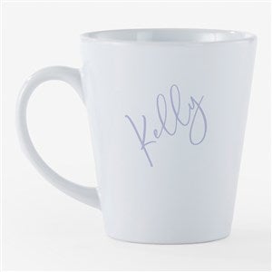 Trendy Script Name Personalized Latte Mug - 12 oz. White - 54849-S