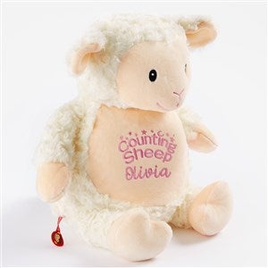 Counting Sheep Embroidered Plush Fluffy Lamb - 54851
