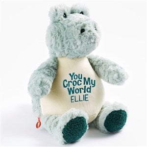 You Croc My World Embroidered Plush Green Alligator - 54854