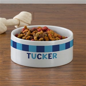 Bold Stripe Personalized Pet Bowl - Large - 54885-L