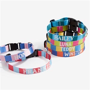 Bold Stripe Personalized Dog Collar - Large/X-Large - 54888-L