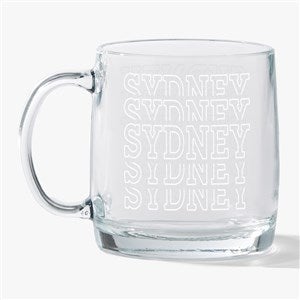 Echo Name Engraved 12.5oz Glass Wide Mug - 54939