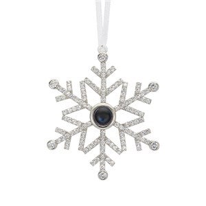 Custom Photo Projection Snowflake Ornament - 54987D