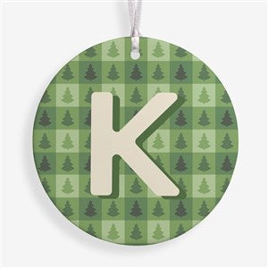 Holiday Monogram Personalized Ornament-3.75quot; Matte - 1 Sided - 55054-1L
