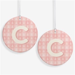 Holiday Monogram Personalized Ornament-3.75quot; Matte - 2 Sided - 55054-2L