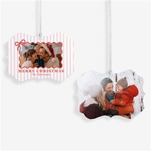 Bowtiful Memories Personalized Photo Metal Ornament - 55056