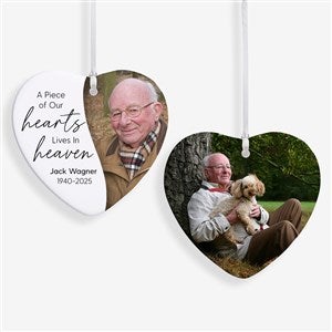 Held In My Heart Personalized Heart Ornament- 3.25quot; Glossy - 2 Sided - 55058-2