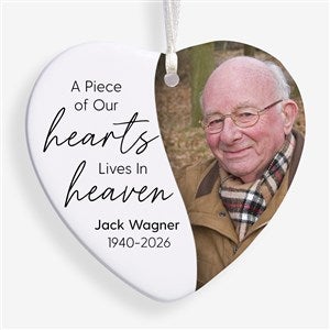 Held In My Heart Personalized Heart Ornament- 3.25quot; Glossy - 1 Sided - 55058-1