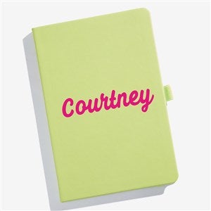 Classic Celebration Personalized Leatherette Nova Journal-Lime - 55073-LM