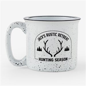 Woodland Shadows Personalized Speckled Ceramic Camp Mug-Grey - 55109-G