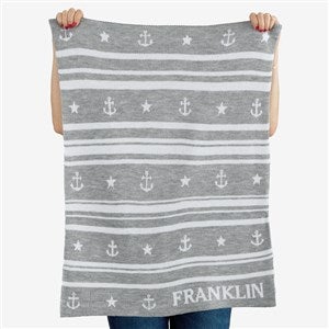 Little Skipper 22x30 Knit Stroller Blanket - 55142D-S