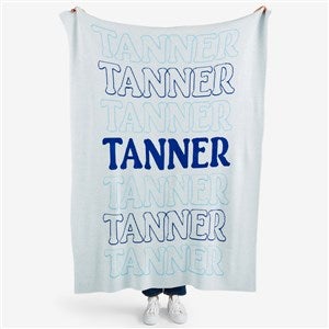 Retro Repeat Personalized 50x60 Knit Blanket - 55169D