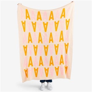Initial Pattern Personalized 50x60 Knit Blanket - 55194D