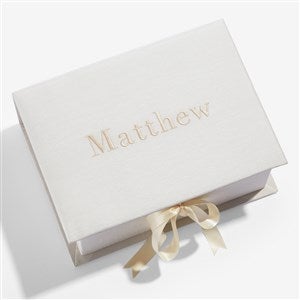 Personalized Medium Shantung Keepsake Box - 55226D