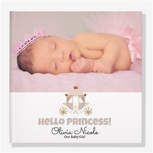 Princess Personalized Baby Photo Book - 8.5x11.5 Hard Layflat Foil - 55285D-8x11-HLF-F-GLD