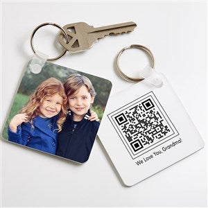 Personalized Photo Keyring with Video QR Code - 55307