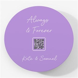 Personalized Metal Round Magnet with Video QR Code - 55313