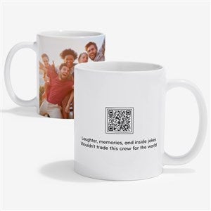 Photo Personalized Coffee Mug with Video QR Code - White - 55314-S