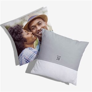 Photo Personalized 14quot; Velvet Throw Pillow with Audio - 55319-SV