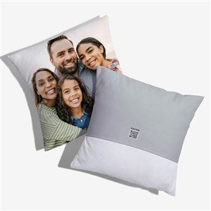 Photo Personalized 18quot; Velvet Throw Pillow with Audio - 55319-LV