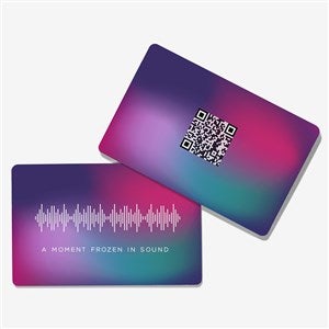 SOUNDWAVES Personalized Metal Wallet Card-Gradient - 55329-G