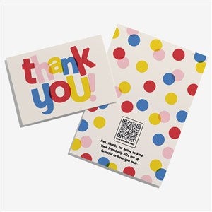 Thank You Personalized Greeting Card with Audio QR Code - 55346