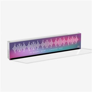 SOUNDWAVES Personalized Acrylic Name Plate-Gradient - 55353-G
