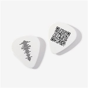 SOUNDWAVES Personalized Guitar Pick-White - 55354-W