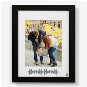 SOUNDWAVES Personalized Matted Frame- 11x14 Vertical - 55356V-11x14