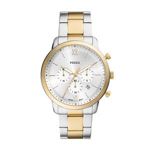 Engraved Fossil Neutra Chronograph Two-Tone Stainless Steel Watch - 55456