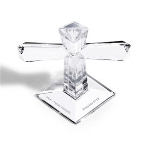 Etched Waterford Crystal Selah Standing Cross
