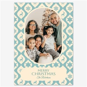 Holiday Happiness Holiday Personalized Photo Card - 5x7 Flat Smooth - 55535D-S-SM