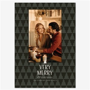 Glowing Traditions Holiday Personalized Photo Card - 5x7 Flat Eggshell - 55541D-S-EG