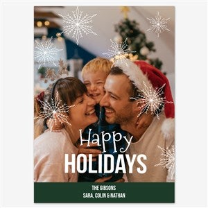 Holiday Bliss Holiday Personalized Photo Card - 5x7 Flat Smooth - 55546D-S-SM