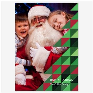 Twinkling Traditions Holiday Personalized Photo Card - 5x7 Flat Eggshell - 55562D-S-EG