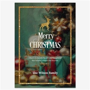 Christmas Moments Personalized Holiday Card - 5x7 Flat Smooth - 55578D-S-SM