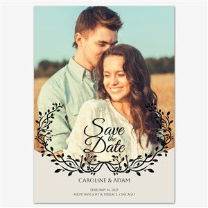 Timeless Tenderness Save the Date Personalized Card - 5x7 Flat Smooth - 55653D-S-SM