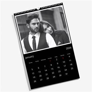 Classic Black Photo Full Page Wall Calendar - 55689D