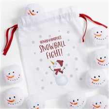 Snowman Personalized 12pc Snowball Fight In A Bag - 55785