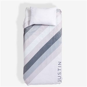 Diagonal Stripes Personalized Twin XL Fleece Blanket-65x90 - 55795
